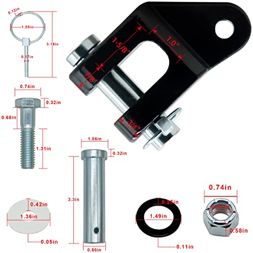 Augsmiar Bx88357 Bx88296 Bx88358 Off Road Bumper Adapter Kit, Compatible With Blue Ox Tow Bars, Fit For Allure Bx7460P, Avail Bx7420, Aventa Bx7445, Alpha Bx7365, Replace Bx88303 Bx88304 #TOP4