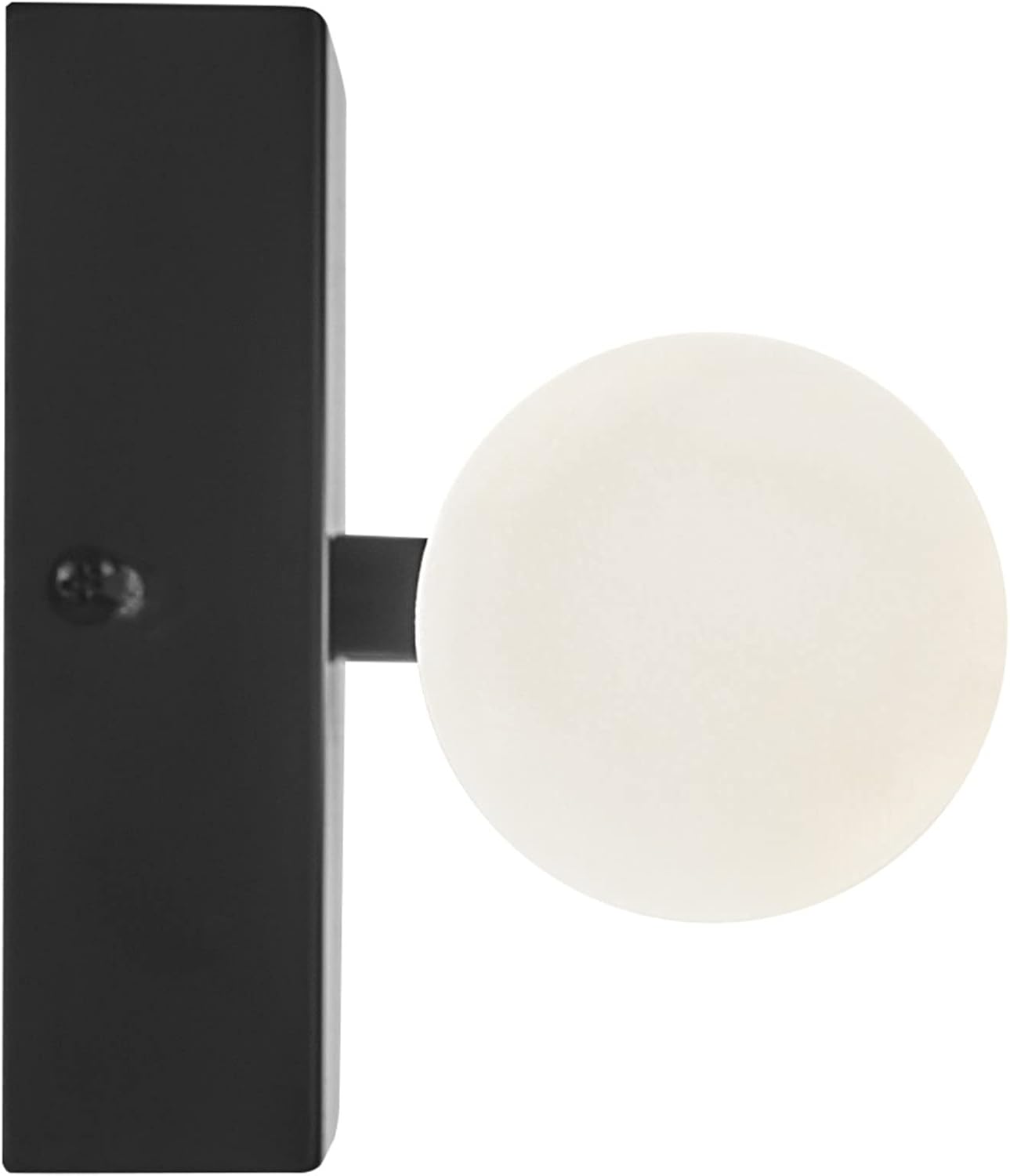 GLOBE Electric 63000003 Edinburgh 36" LED Integrated Vanity Light, Matte Black, 23W, 1600 Lumens, 4000 Kelvin (Cool White), 90+ CRI, Frosted Acrylic Shades, Dimmable