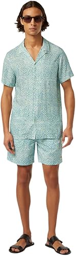 Scotch & Soda Relaxed-Fit SS Shirt, Camiseta Hombre, Luna Ditsy Green AOP, XL