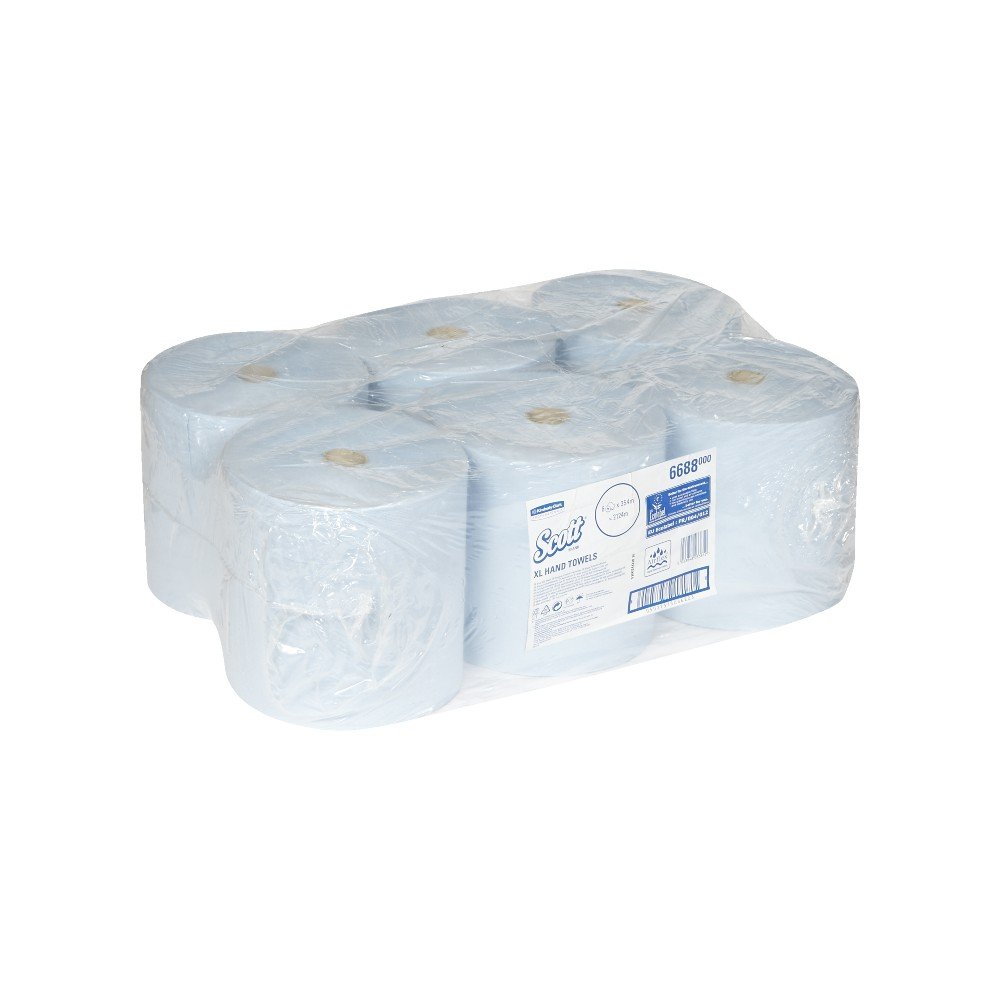 SCOTT* XL Asciugamani 6688 - 6 rotoli da 354 m, 1 velo, colore azzurro