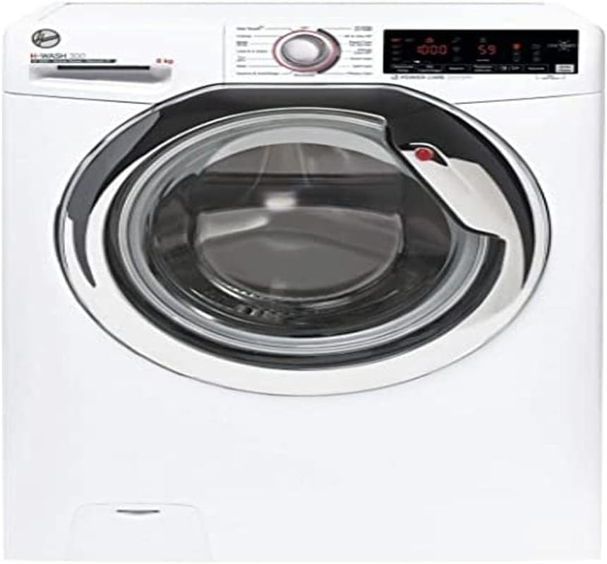 Hoover H3WS4428TAMCE-11 H-WASH 300 PLUS Lavatrice 8 Kg, 1200 Giri, Connettività NFC, Carica Frontale, Libera Installazione, 60-47-85 cm, Bianco, Classe A Hoover H3WS4428TAMCE-11 H-WASH 300 PLUS Lavatrice 8 Kg, 1200 Giri, Connettività NFC, Carica Frontale, Libera Installazione, 60-47-85 cm, Bianco, Classe A
