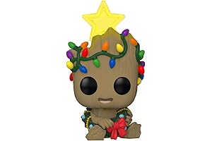 Fuko Pop! Marvel Holiday Groot with Lights Multicolor Exclusive Glow in The Dark Toy Figurine