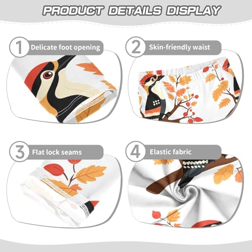 Girls Leggings Woodpecker Bird Toddler Girls Clothes Leggings for Girls Toddler Girls Leggings 3-4T3