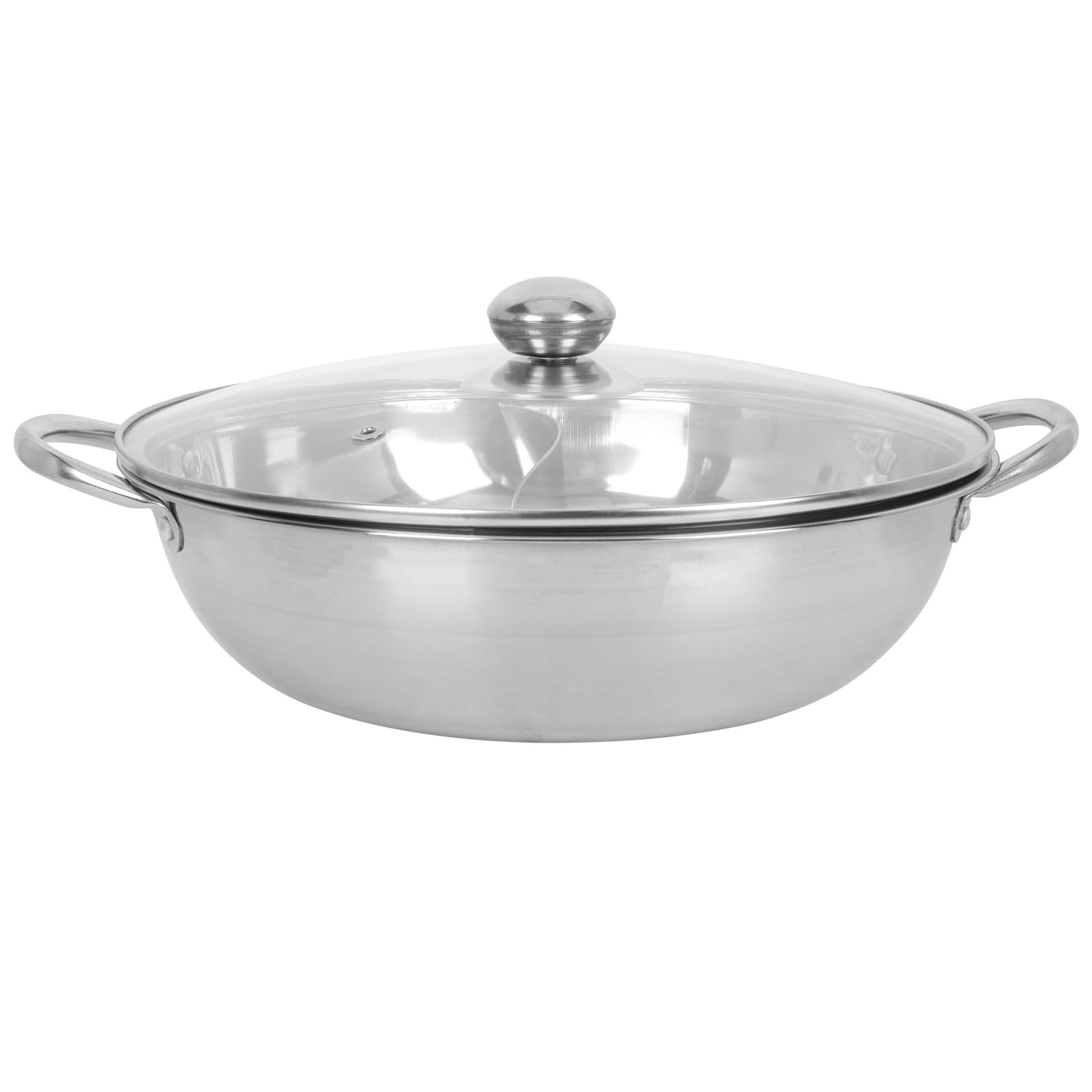 Marmite Pratique Anti-ébouillantement en inox double saveur avec couvercle