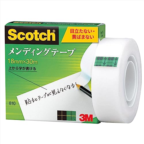 Amazon | 3M スコッチ テープ メンディングテープ 18mm×30m 小巻 810-1
