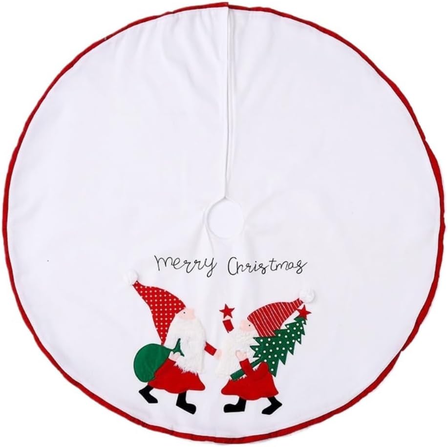 Tree Skirt Christmas Christmas Tree Skirt Decoration Faceless Old Man Flannel Tree Skirt Christmas Tree Base Skirt Decoration Apron Christmas Skirt Tree