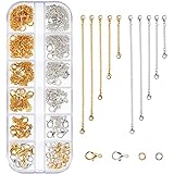 Kit de Chaîne d'Extension- 20 pièces rallonge de bijoux, 5 tailles et 2 couleurs différentes(4 pièces pour chaque taille, 2 pièces pour chaque couleur). ce qui est assez pour répondre à vos besoins différents.