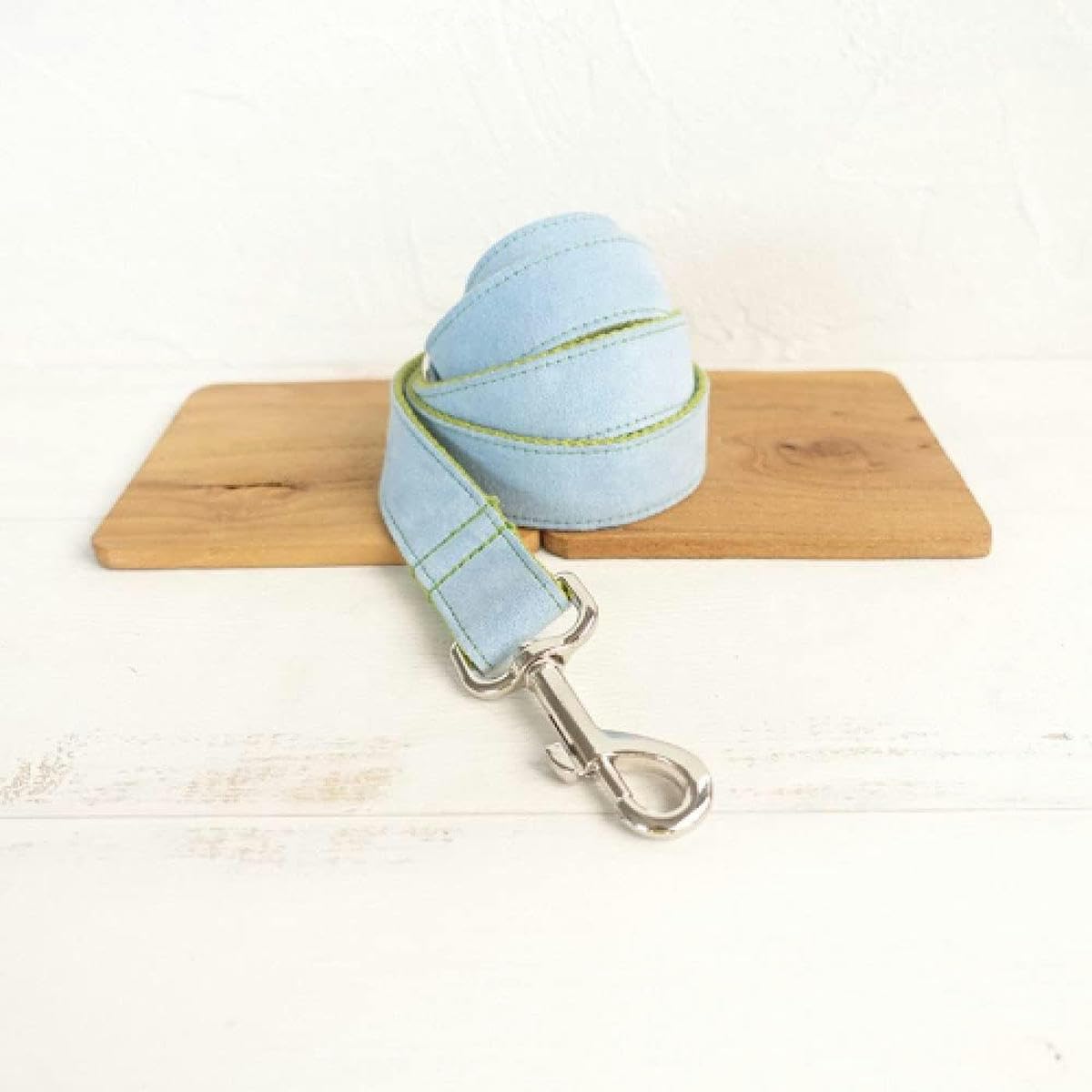 Collier Collier Poly Satin et Nylon Bleu et Vert 5 Tailles-Ensemble Collier et Laisse pour Chien-XL