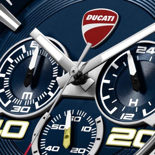 Image of Ducati Extreme Sports Chronograph Analog Quartz Men's Watch with Silicone Strap