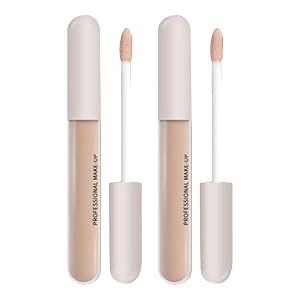 Everyday Liquid Concealer for Natural Seamless Look Long-Lasting Lightweight Coverage 2Pcs Light Brown One Size