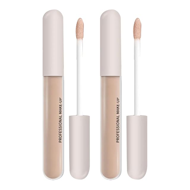Everyday Liquid Concealer for Natural Seamless Look Long-Lasting Lightweight Coverage 2Pcs Light Brown One Size
