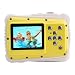 Powpro Kfun PP-J52 Underwater Action Camera Waterproof Dustproof Kids Camera Camcorder 5M Pixels (Yellow)