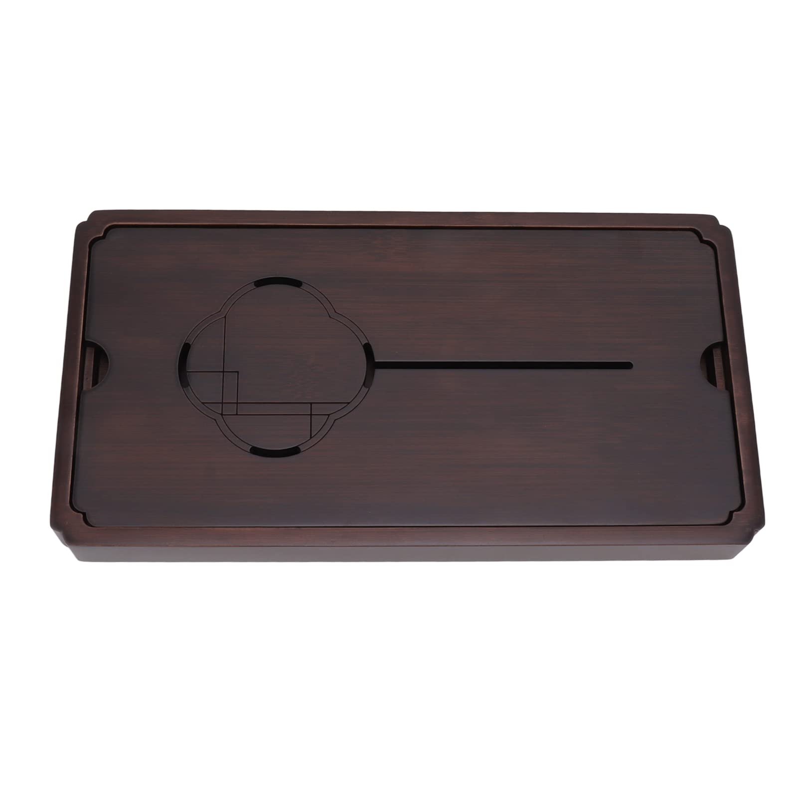 Chinesische Tee Tablett, Anti -Spill tragbare Gongfu -Tee -Set Wassertablett Tee Tisch für eine einfache dekorative Haushaltsbüro Bar (Kleine Größe (29,9 x 15 x 6,7 Zoll))