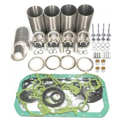1 juego de kit de reacondicionamiento 4D94-2 compatible con motor Komatsu 4D94-2, excavadora PC60 PW60-1, bulldozer D20A-5, D20P-5, D20PL-5 y D21PL-5.