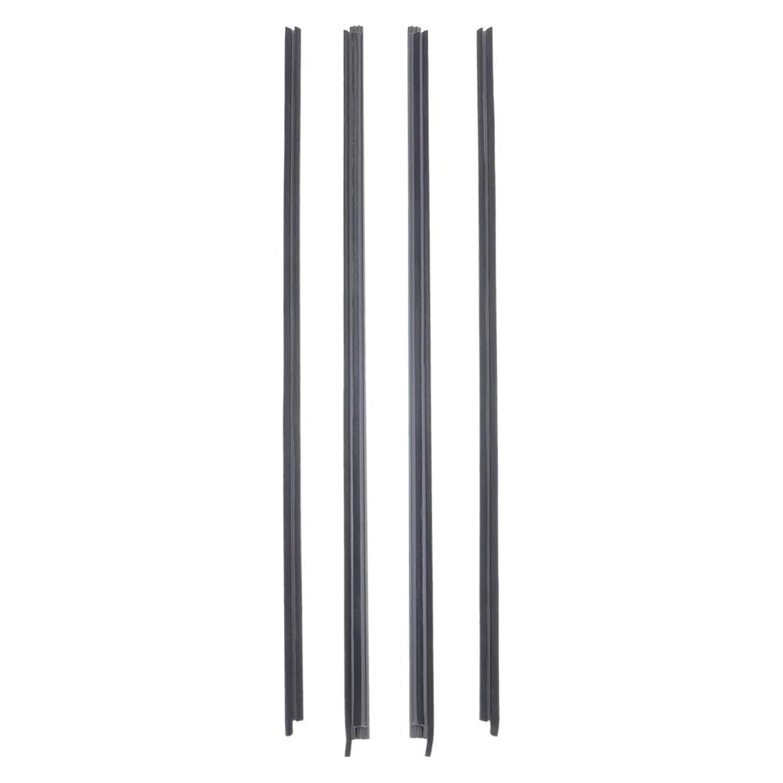 Window Glass Seals Door Belt Rubber Weatherstrip Outer Inner 4Pcs for Nissan for Hardbody for Navara D21 1986-1997 Rubber