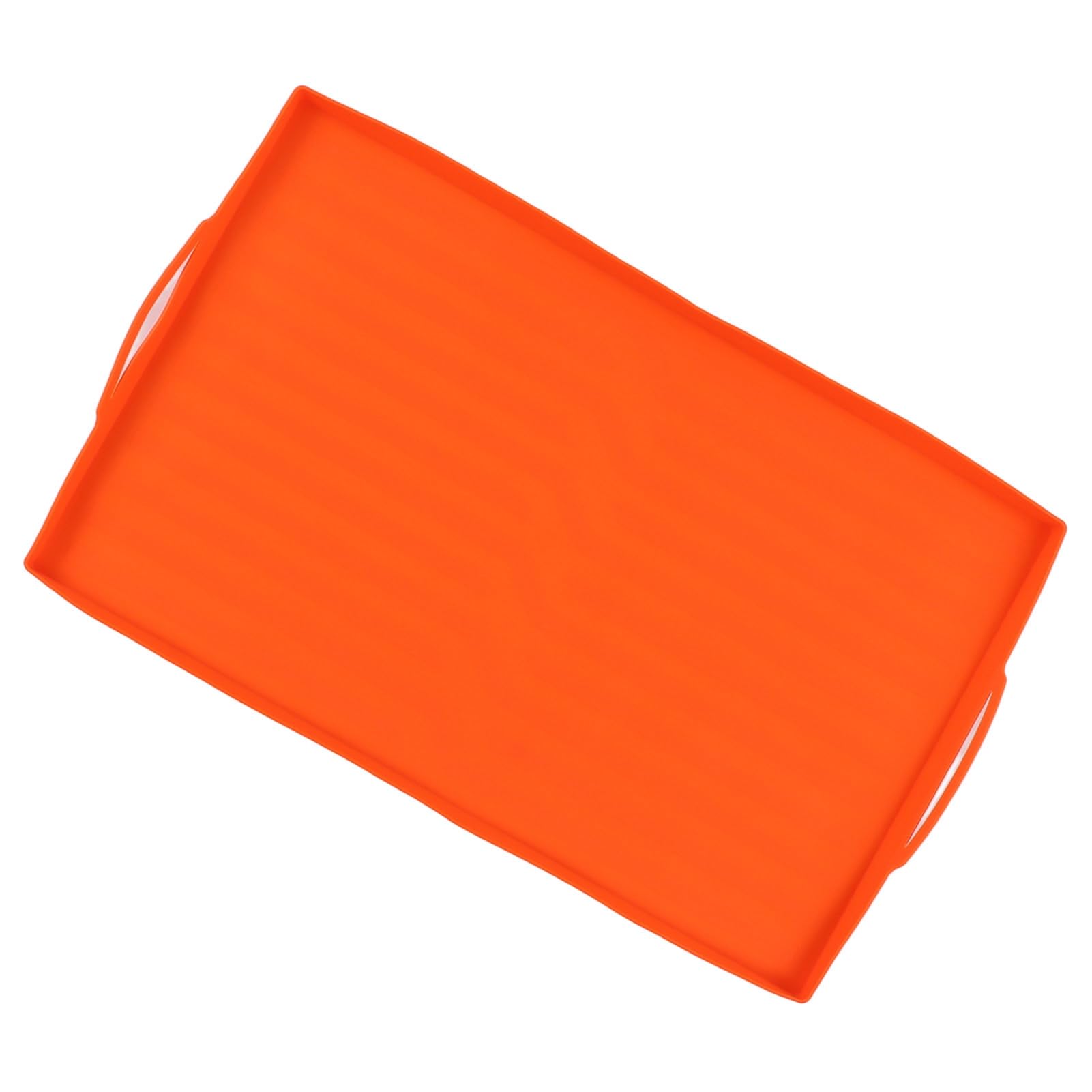 Alfombrilla Protectora de Silicona para Horno, Alta Temperatura, Antideslizante, Antiadherente, Cubierta de Parrilla Duradera para Hornear (Mango Naranja de 36 Pulgadas.)