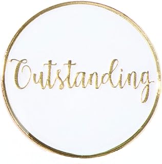 TCDesignerProducts Outstanding, Lapel Pin Set, Appreciation Gifts for Essential Workers, Teachers, Volunteers, Motivational Awards, Set of 12