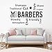 Produktbild jtxqe Friseur Haarschnitt Kamm Schere Schönheit Friseur Poster Wandaufkleber Abnehmbares Vinyl Wohnzimmer Schlafzimmer Wohnkultur Wandaufkleber M 88Cm X 56Cm