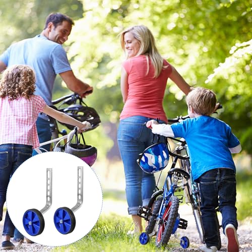 Ruedas de Entrenamiento para Bicicleta y Juego de Ruedas Auxiliares de Equilibrio, Estabilizadores Universales Azules de 12 a 20 pulgadas para Bicicletas, Soporte Robusto para Ciclismo para Niños y Aprendizaje de la Marcha miniatura 3
