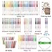 Shuttle Art Gel Pens, 120 Pack Gel Pen Set 60 Colored Gel Pen with 60 Refills for Adults Coloring Books Drawing Doodling Crafts Scrapbooking Journaling