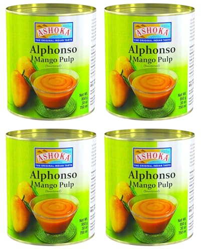 ASHOKA ALPHONSO MANGO PULP 850g - �}���S�[�p���v (4pc) [���s�A���i]