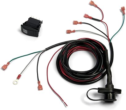 WARN 99897 Lighted Dash Rocker Switch Kit , Black