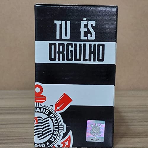 Caneca Vidro Corinthians Times de Futebol Transparente
