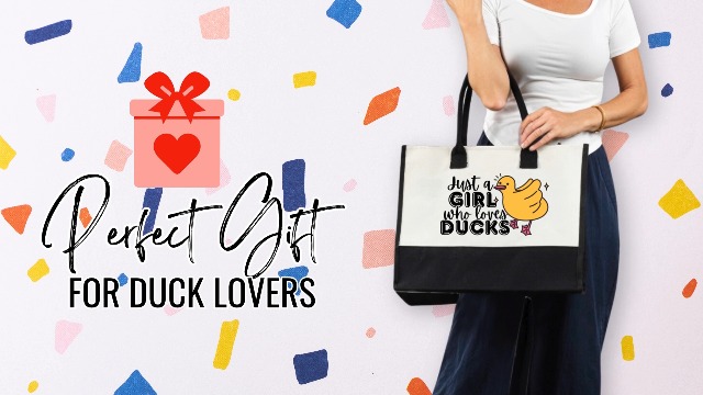Bolso Tote de Lona para Mujeres Amantes de Patos miniatura 7