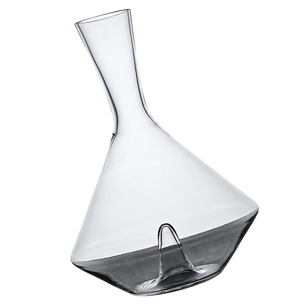 Carafe à vin en verre sans plomb combinant pureté et esthétique moderne durable