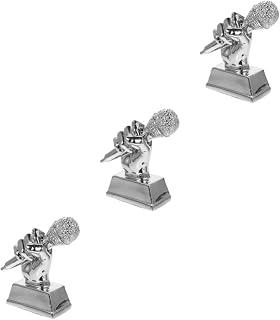 Gadpiparty 3pcs Microphone Trophy Toy Microphone for Kids Party Celebrations Trophies Singing Trophy Awards