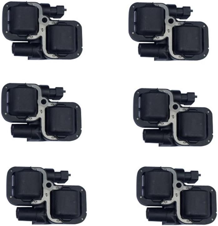 DRIVESTAR UF359 Set of 6 Ignition Coil Pack Compatible for 1998-2004 Mercedes-Benz C280 1998-2005 CLK320 1998-2005 SLK320 SL55 AMG CL500 CL500 5.0L 2.8L 3.2L 5.5L 5C1226 1587803