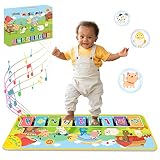 Lobyoh Piano Mat for Toddlers 1 Year Old, Baby Music Mat with 26 Sounds, Kids Dance Mat Musical Toys