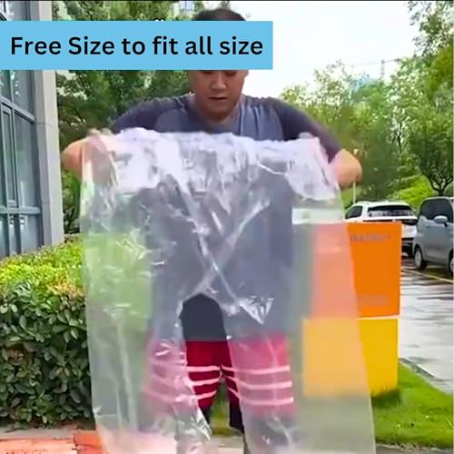 Image of Disposable Rain Pants 5 PCS, Waterproof Plastic Pants Clear with Shoes Cover Outdoor Emergency for Men Women Unisex