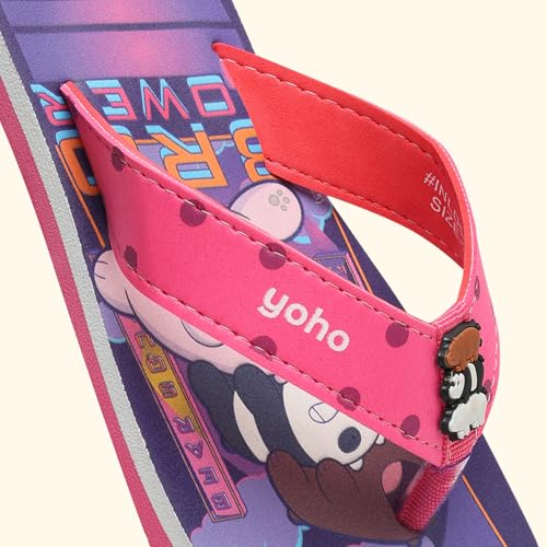 Image of YOHO Slippers for Kids|Comfortable and Lightweight FlipFlop|WB Cartoon & Comic Characters: Batman, Superman, PPG, Tom & Jerry, Scooby Do and We Bare Bears Footwear for Girls & Boys