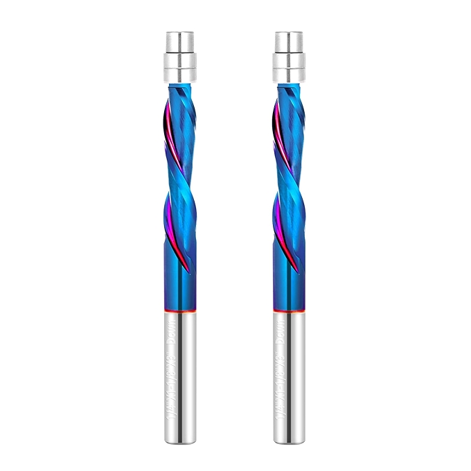 2件装精密修边铣刀 自冷却硬质合金平 trim 位刀