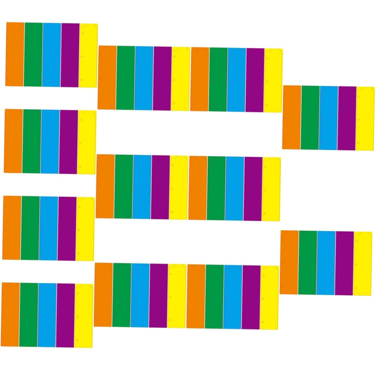 60pezzi Divisori Per Raccoglitori Professionali Etichette Colorate Per Note e Documenti Per e Organizzazione Notebook