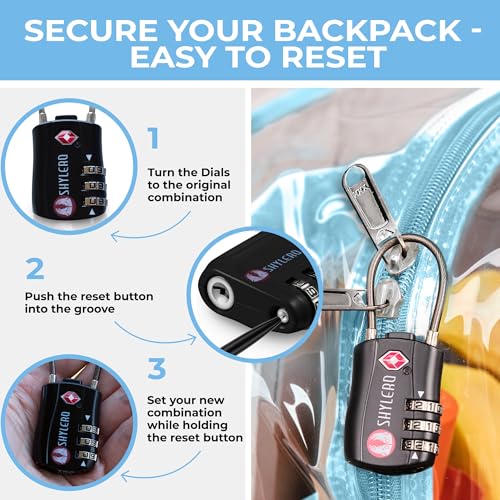 Image of Clear Backpack Heavy Duty XL - H18''xW14''xD8. Has TSA Lock - Turquoise | PVC Transparent Backpack Has 2-WAY Premium Zipper and Key Holder. Extra Large