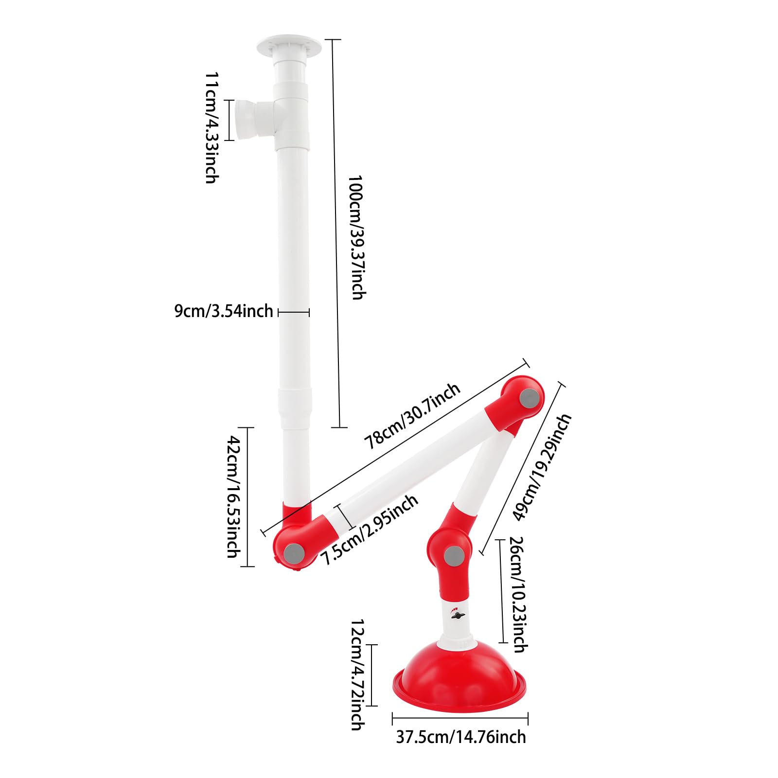 Laborabzug,360 Grad Abzugshaube, Rauchabsaugung öffnung 375 mm, Laborabzugsventilator, Abluftventilator, Labor-Ablufthaube, Laborablufthaube für Labore und die Schweißindustrie