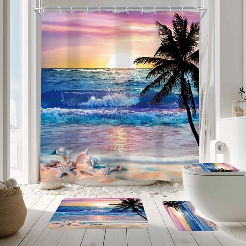 Ocean Sunrise 4-Piece Coordinated Decor Set
