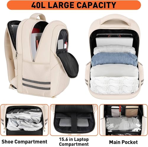 Image of Ytonet Gym Backpack for Women Men, Travel Backpack with Shoe Compartment