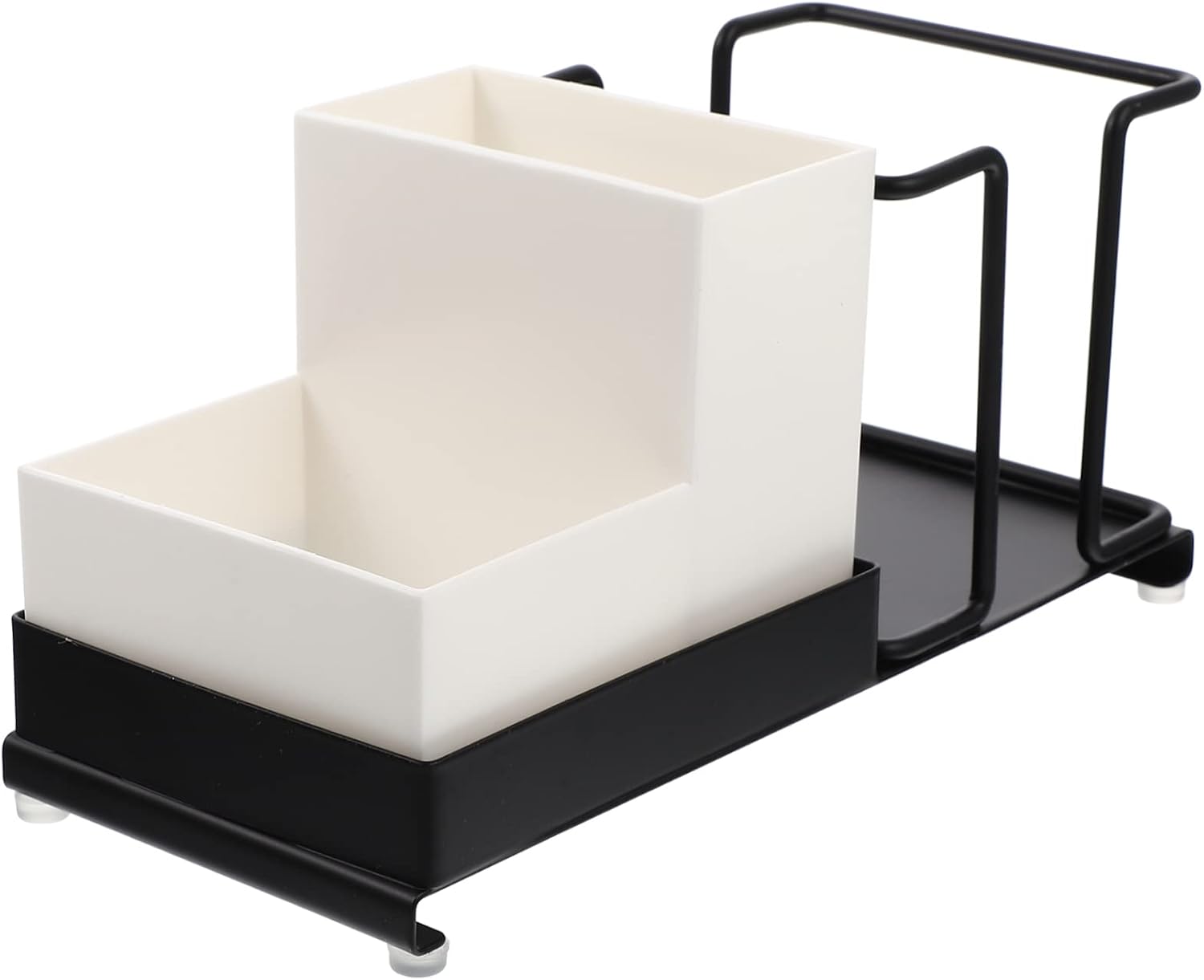 Coffee Organizer Station Carbon Steel Rack with Storage Box
