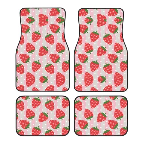 Tapis de voiture fraise pour embellir l'habitacle des trajets quotidiens