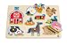 Hape Farm Animals Toddler Wooden Peg Puzzle