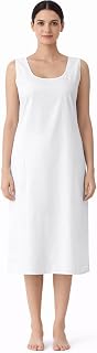 DARMENZO Women Cotton Blend Sleeveless Inner Slip, Full Length 40 Inch Long Camisole with 21 Inch Side Slit, Wide Strap Ku... Price In India