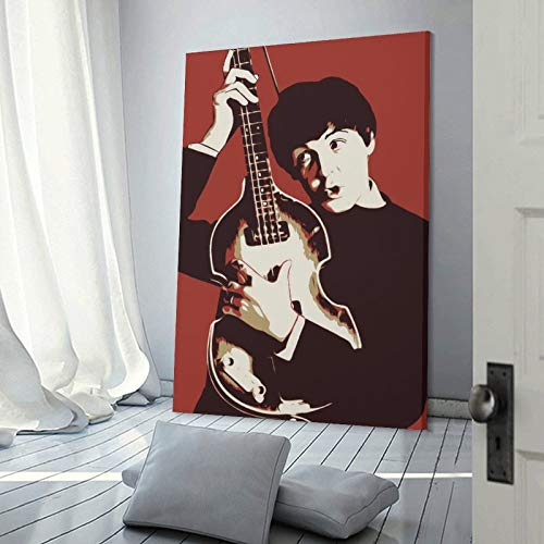 Heiwu Paul McCartney Poster décoratif rétro sur toile pour salon, chambre à coucher 50 x 75 cm - Les Beatles, Paul McCartney, John Lennon, RIngo Starr, George Harrison Heiwu Paul McCartney Poster décoratif rétro sur toile pour salon, chambre à coucher 50 x 75 cm – Image 5