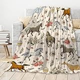 PNHCL Kuscheldecke Flauschig Decke Pferd Augen - Vereinigte Staaten Zimmer Deko Fleecedecke - Cozy Furry Flanell Wohndecke Perfekt als Sofadecke oder Tagesdecke 100x200 A454