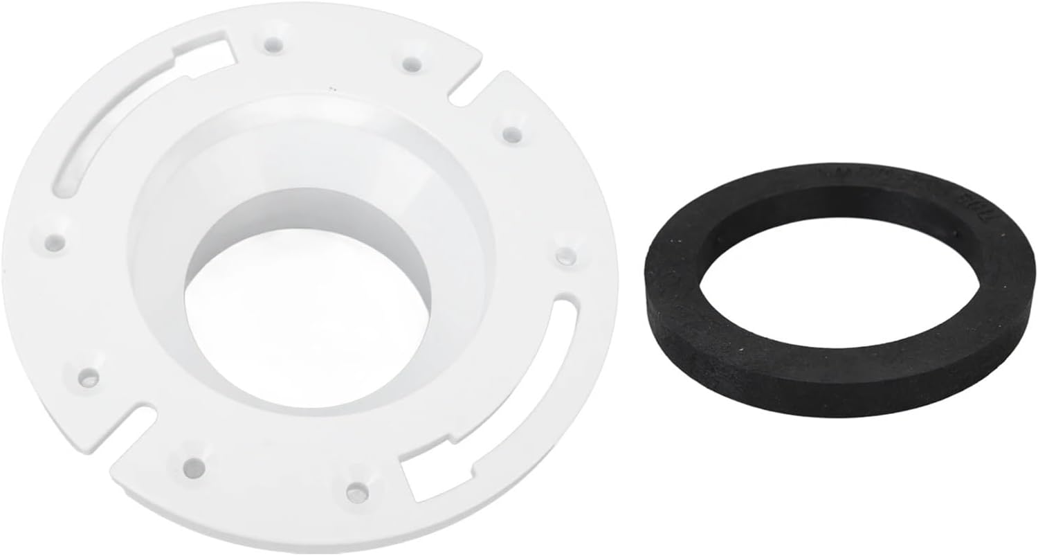 RV Toilet Flange 3inch Toilet Socket Floor Flange Kit Easy Installation RV Replacement for Motorhome Trailer