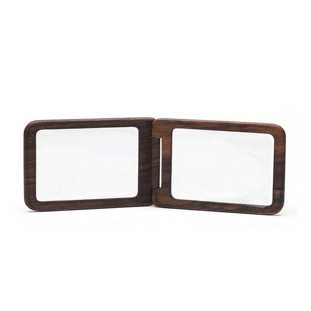 Specchio da Trucco Stile cinese in legno massello di trucco specchio portatile Pieghevole pieghevole specchio verticale piccolo specchio adatto Regali da donna Specchio Cosmetico