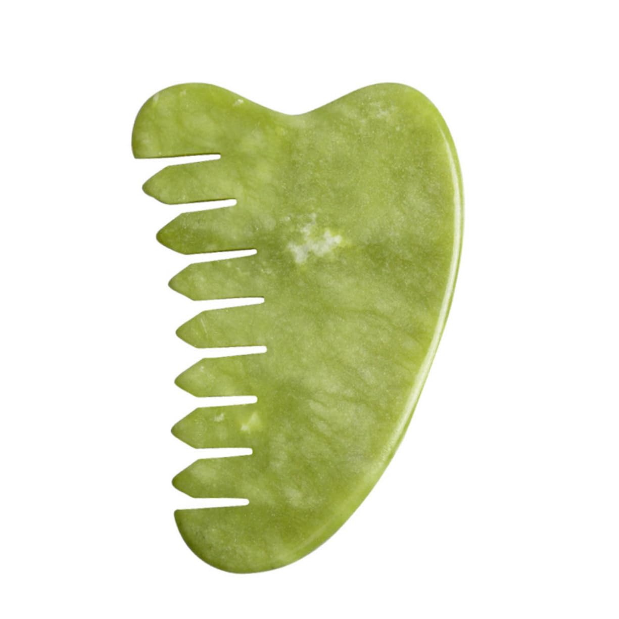 Ipetboom Scalp Gua Sha Comb Jade Combs for Hair Face Gua Sha Facial Tools for Relaxation Random