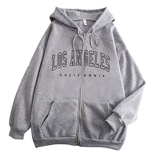 Laonajkd Damen Casual Hoodie Langarm Sweatshirt Los Angeles Print...